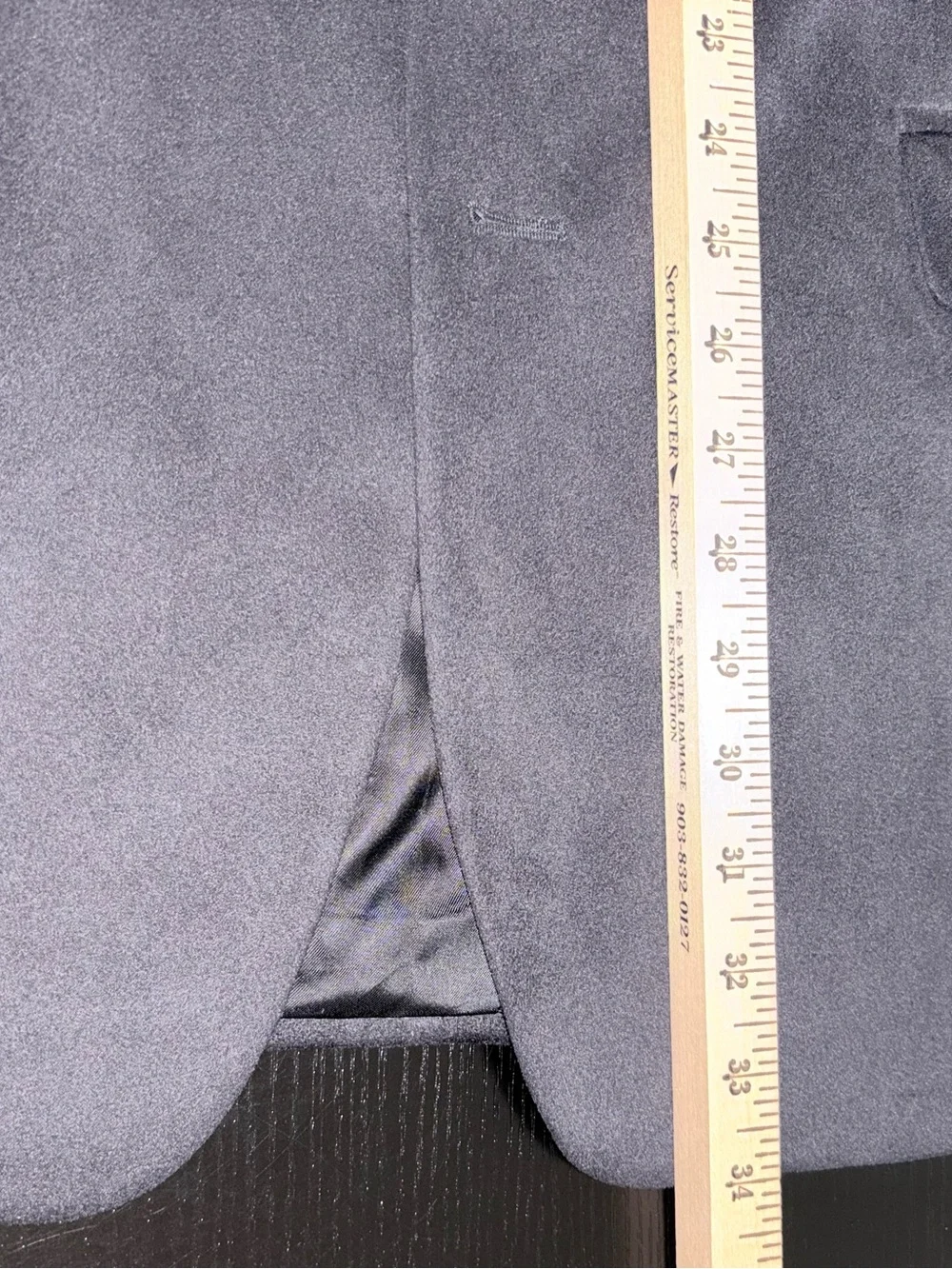 Joseph & Feiss Men’s 44T Black Microfiber Suede Feel 3-Button Blazer Sport Coat